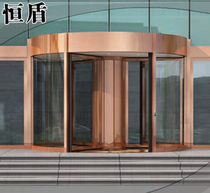 專業(yè)制作豪華環(huán)柱商務(wù)旋轉(zhuǎn)門，酒店經(jīng)典旋轉(zhuǎn)門價格實(shí)惠